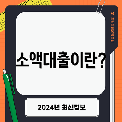 소액대출이란?