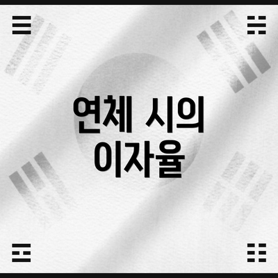 연체 시의 이자율