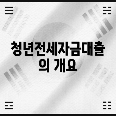 청년전세자금대출의 개요