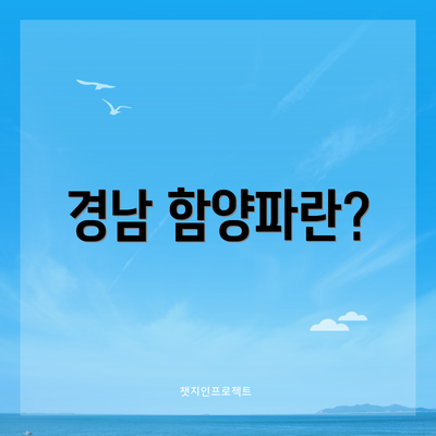 경남 함양파란?