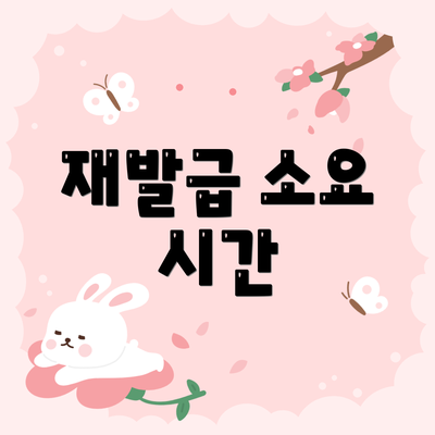 재발급 소요 시간