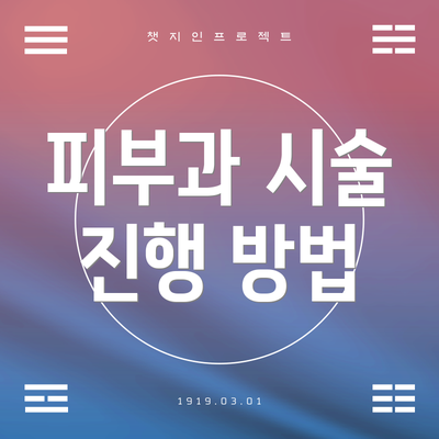 피부과 시술 진행 방법