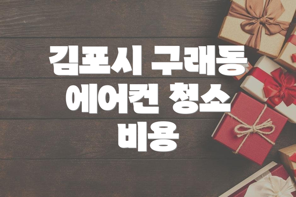 김포시 구래동 에어컨 청소 비용