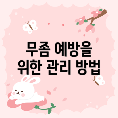 무좀 예방을 위한 관리 방법