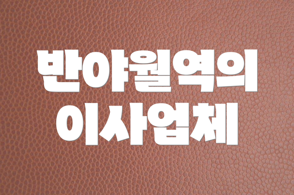 반야월역의 이사업체