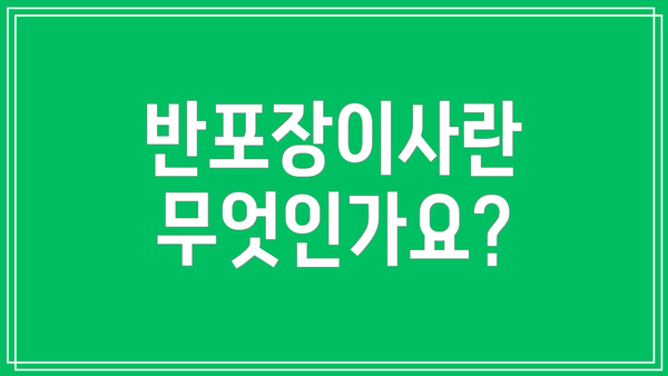 반포장이사란 무엇인가요?