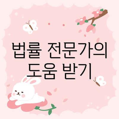 법률 전문가의 도움 받기