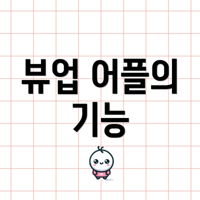 뷰업 어플의 기능
