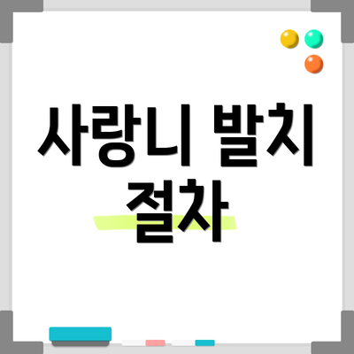 사랑니 발치 절차