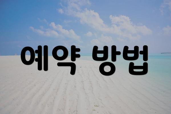 예약 방법