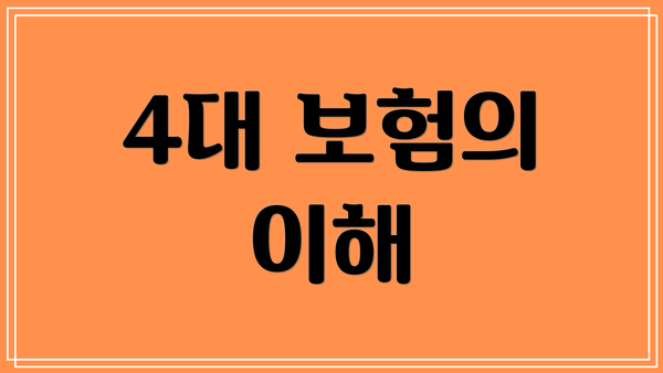 4대 보험의 이해