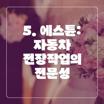 5. 에스튠: 자동차 전장작업의 전문성