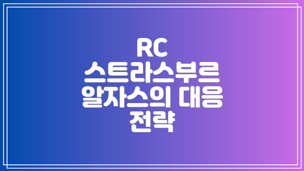 RC 스트라스부르 알자스의 대응 전략