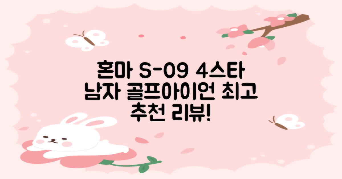 혼마아이언세트 남자아이언세트 S-09 혼마아이언 4스타 4/5/6/7/8/9/10/11/A/S 아이언커버 포함, 그라파이트S 추천 리뷰