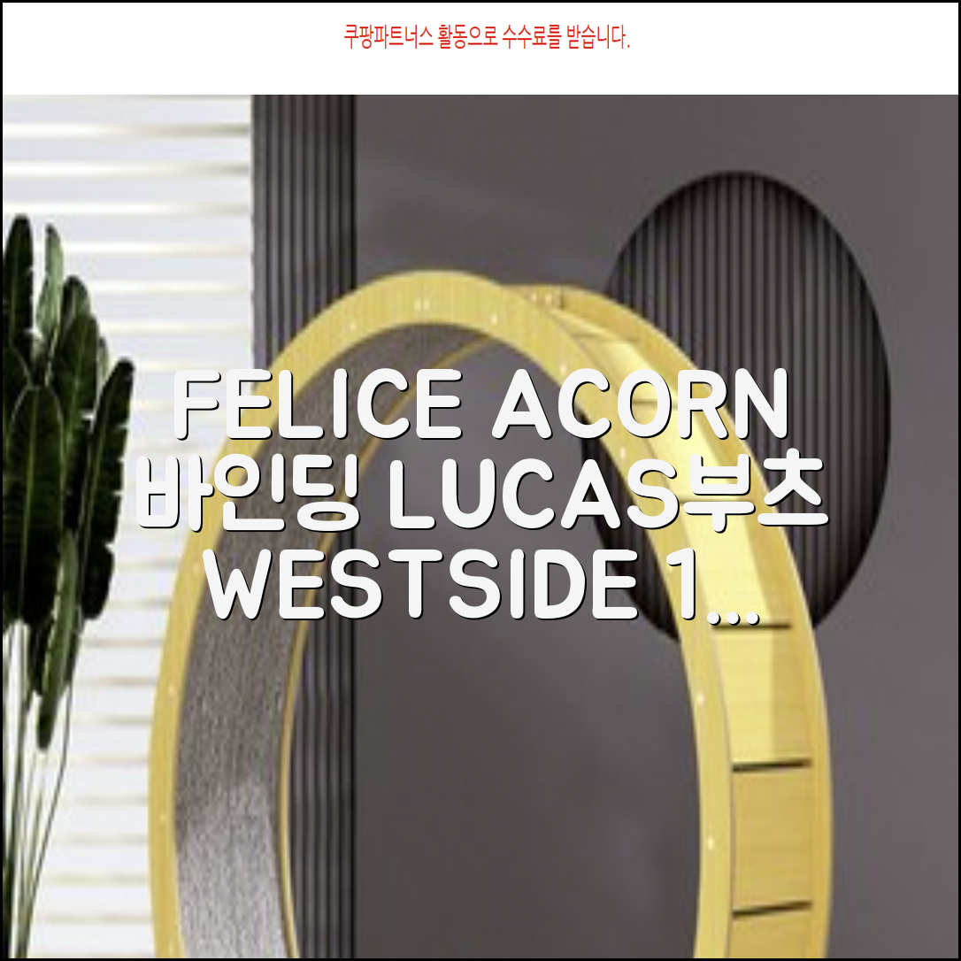 FELICE 장비세트6 ACORN데크 바인딩 LUCAS부츠, WESTSIDE 레드154+바인딩M, 1개 추천 리뷰