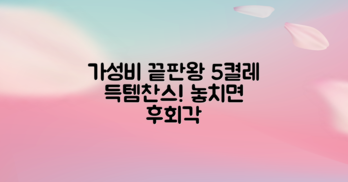 5켤레 가성비