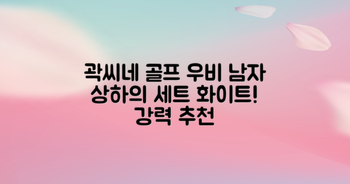 곽씨네슈퍼 남자 골프 비옷 세트 우비 우의 상하의, 화이트, 1세트 추천 리뷰