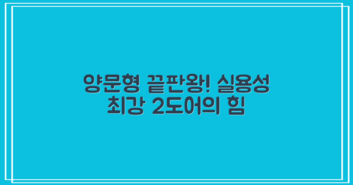2도어 양문형, 실용성 최강