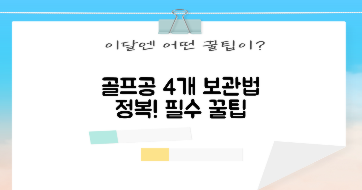 4Pcs 골프 볼, 어떻게 보관할까?