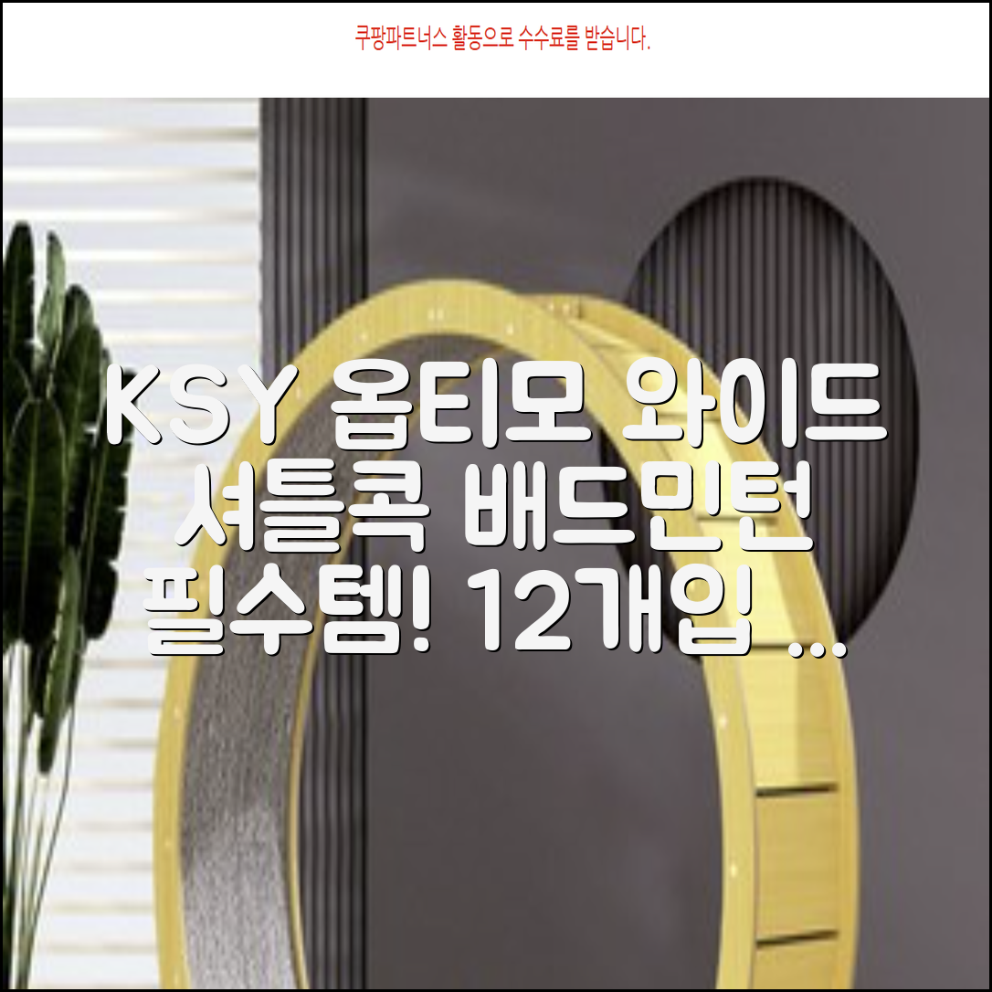 ksy 옵티모 와이드 배드민턴 셔틀콕, 화이트, 12개입, 1개 추천 리뷰