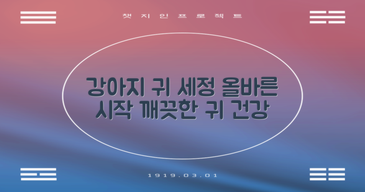 강아지 귀 세정, 올바르게 시작하세요
